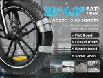 SAMEBIKE C05 Pro Step-Through Folding Fat Tyre Electric Bike - Image 15