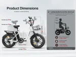 SAMEBIKE C05 Pro Step-Through Folding Fat Tyre Electric Bike - Image 4